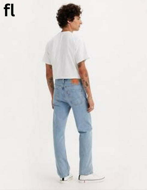 L-e-v-i’s (5.0.1) Straight Fit Ice Blue Men's Jeans Beautiful Disaster - Medium Wash